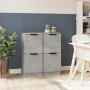 Sideboards 2 pcs concrete gray plywood 30x30x70 cm by vidaXL, Sideboards - Ref: Foro24-811178, Price: 70,36 €, Discount: %