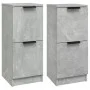 Sideboards 2 Stück betongraues Sperrholz 30x30x70 cm von vidaXL, Sideboards - Ref: Foro24-811178, Preis: 70,36 €, Rabatt: %