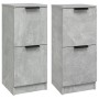 Sideboards 2 Stück betongraues Sperrholz 30x30x70 cm von vidaXL, Sideboards - Ref: Foro24-811178, Preis: 71,58 €, Rabatt: %