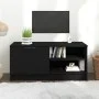 Schwarzer TV-Schrank aus Sperrholz, 80 x 35 x 36,5 cm von vidaXL, TV-Möbel - Ref: Foro24-811468, Preis: 55,72 €, Rabatt: %