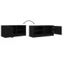 Schwarzer TV-Schrank aus Sperrholz, 80 x 35 x 36,5 cm von vidaXL, TV-Möbel - Ref: Foro24-811468, Preis: 55,72 €, Rabatt: %