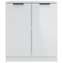 Hochglanzweißes Sperrholz-Sideboard 60x30x70 cm von vidaXL, Sideboards - Ref: Foro24-811067, Preis: 83,02 €, Rabatt: %