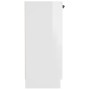 Hochglanzweißes Sperrholz-Sideboard 60x30x70 cm von vidaXL, Sideboards - Ref: Foro24-811067, Preis: 83,02 €, Rabatt: %