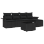 Juego de Sofás de Jardín de 6 Piezas con Cojines Beige Poliratán by , Outdoor sofas - Ref: Foro24-3354002, Price: 387,18 €, D...