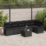 Conjunto de Sofá de Jardín de 7 Piezas con Cojines Beige Poliratán de , Sofás de exterior - Ref: Foro24-3354062, Precio: 466,...