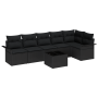 Conjunto de Sofá de Jardín de 7 Piezas con Cojines Beige Poliratán de , Sofás de exterior - Ref: Foro24-3354062, Precio: 466,...