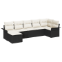 Juego de Sofá de Jardín de 7 Piezas con Cojines Ratán Poliéster Negro von , Outdoor-Sofas - Ref: Foro24-3354116, Preis: 445,9...