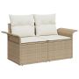 Juego de Sofá de Jardín de 7 Piezas con Cojines Beige Ratán Poli by , Outdoor sofas - Ref: Foro24-3354180, Price: 501,65 €, D...