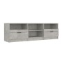 TV-Schrank aus betongrauem Sperrholz, 150 x 33,5 x 45 cm von vidaXL, TV-Möbel - Ref: Foro24-811461, Preis: 94,67 €, Rabatt: %