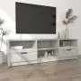 Concrete gray plywood TV cabinet 150x33.5x45 cm by vidaXL, TV Furniture - Ref: Foro24-811461, Price: 91,46 €, Discount: %
