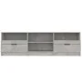 Concrete gray plywood TV cabinet 150x33.5x45 cm by vidaXL, TV Furniture - Ref: Foro24-811461, Price: 91,46 €, Discount: %