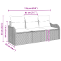 Conjunto de Sofá de Jardín de 3 Piezas con Cojines de Ratán Sintético Marrón by , Outdoor sofas - Ref: Foro24-3354227, Price:...