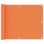 Toldo para balcón tela oxford naranja 75x300 cm