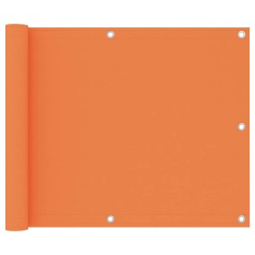 Toldo para balcón tela oxford naranja 75x300 cm