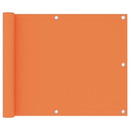 Toldo para balcón tela oxford naranja 75x300 cm
