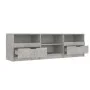 Concrete gray plywood TV cabinet 150x33.5x45 cm by vidaXL, TV Furniture - Ref: Foro24-811461, Price: 91,46 €, Discount: %