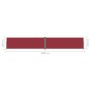 Red retractable side awning 160x1000 cm by vidaXL, Umbrellas - Ref: Foro24-318035, Price: 109,24 €, Discount: %