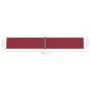 Rote einziehbare Seitenmarkise 160x1000 cm von vidaXL, Sonnenschirme - Ref: Foro24-318035, Preis: 107,81 €, Rabatt: %