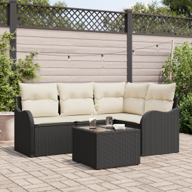 Conjunto de Sofás de Jardín de 4 Piezas con