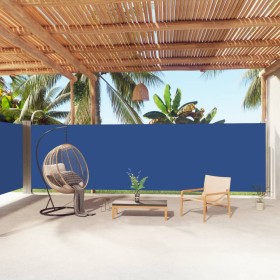 Blaue einziehbare Seitenmarkise 180x1000 cm von vidaXL, Sonnenschirme - Ref: Foro24-318040, Preis: 113,43 €, Rabatt: %