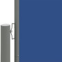 Toldo lateral retráctil azul 180x1000 cm