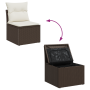 Juego de Sofá de Jardín de 7 Piezas con Cojines Marrón de Polirratán by , Outdoor sofas - Ref: Foro24-3354407, Price: 574,80 ...