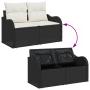 Juego de sofá de jardín de 8 piezas con cojines de poliratán negro by , Outdoor sofas - Ref: Foro24-3354486, Price: 500,93 €,...