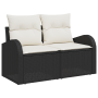 Juego de Sofás de Jardín de 8 Piezas con Cojines de Ratán Poliéster Negro von , Outdoor-Sofas - Ref: Foro24-3354626, Preis: 5...