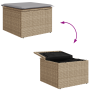Juego de Sofá de Jardín de 4 Piezas con Cojines Beige Ratán de Poliéster von , Outdoor-Sofas - Ref: Foro24-3354659, Preis: 29...