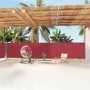 Red retractable side awning 160x1200 cm by vidaXL, Umbrellas - Ref: Foro24-318071, Price: 96,46 €, Discount: %