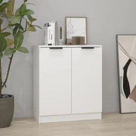Weißes Sperrholz-Sideboard 60x30x70 cm von vidaXL, Sideboards - Ref: Foro24-811061, Preis: 68,58 €, Rabatt: %