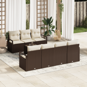 Conjunto de Sofá de Jardín de 8 Piezas con