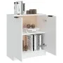 Weißes Sperrholz-Sideboard 60x30x70 cm von vidaXL, Sideboards - Ref: Foro24-811061, Preis: 68,58 €, Rabatt: %