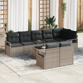 Conjunto de Sofá de Jardín de 8 Piezas con