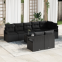 Juego de Sofá de Jardín de 9 Piezas con Cojines Beige de Ratán Poliéster by , Outdoor sofas - Ref: Foro24-3355112, Price: 627...