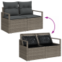 Conjunto de sofá de jardín de 7 piezas con cojines Ratán sintético gris by , Outdoor sofas - Ref: Foro24-3355138, Price: 471,...