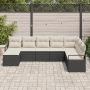 Juego de Sofá de Jardín de 8 Piezas con Cojines Negro Poliratán by , Outdoor sofas - Ref: Foro24-3355166, Price: 497,19 €, Di...