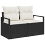 Juego de Sofá de Jardín de 8 Piezas con Cojines Negro Poliratán by , Outdoor sofas - Ref: Foro24-3355166, Price: 497,19 €, Di...