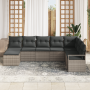 Juego de sofá de jardín de 8 piezas con cojines de poliratán gris by , Outdoor sofas - Ref: Foro24-3355168, Price: 527,74 €, ...
