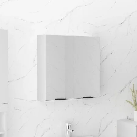 Badezimmerschrank mit weißem Spiegel 64x20x67 cm von vidaXL, Badezimmerwaschtische - Ref: Foro24-811313, Preis: 69,39 €, Raba...