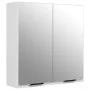Badezimmerschrank mit weißem Spiegel 64x20x67 cm von vidaXL, Badezimmerwaschtische - Ref: Foro24-811313, Preis: 69,39 €, Raba...