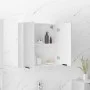 Badezimmerschrank mit weißem Spiegel 64x20x67 cm von vidaXL, Badezimmerwaschtische - Ref: Foro24-811313, Preis: 69,39 €, Raba...