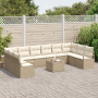 Juego de Sofás de Jardín de 11 Piezas con Cojines Ratán Marrón by , Outdoor sofas - Ref: Foro24-3355240, Price: 719,24 €, Dis...