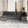 Juego de Comedor de Jardín de 7 Piezas con Cojines Ratán Gris by , Outdoor sofas - Ref: Foro24-3355478, Price: 478,62 €, Disc...