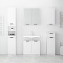 Badezimmerschrank weiß Sperrholz 32x34x188,5 cm von vidaXL, Schließfächer und Lagerschränke - Ref: Foro24-811322, Preis: 92,9...