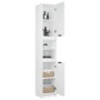 Badezimmerschrank weiß Sperrholz 32x34x188,5 cm von vidaXL, Schließfächer und Lagerschränke - Ref: Foro24-811322, Preis: 92,9...