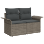Set de Sofá de Jardín de 11 Piezas con Cojines Gris Poli Ratán Acacia | Foro24.es | Tu tienda online para hogar, jardín y más Foro24.es