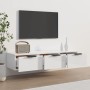 Glänzend weißer Wandschrank aus Holzwerkstoff, 102 x 30 x 20 cm von vidaXL, Regale und Regale - Ref: Foro24-811409, Preis: 10...