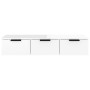 Glänzend weißer Wandschrank aus Holzwerkstoff, 102 x 30 x 20 cm von vidaXL, Regale und Regale - Ref: Foro24-811409, Preis: 10...