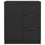Aparador de madera contrachapada negro 60x30x70 cm de vidaXL, Aparadores - Ref: Foro24-811080, Precio: 87,45 €, Descuento: %